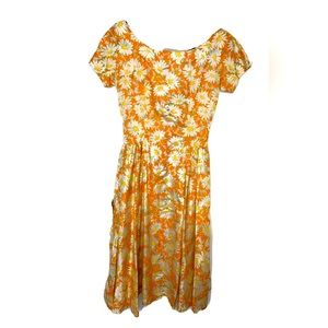 Vintage 1950s taffeta dress!